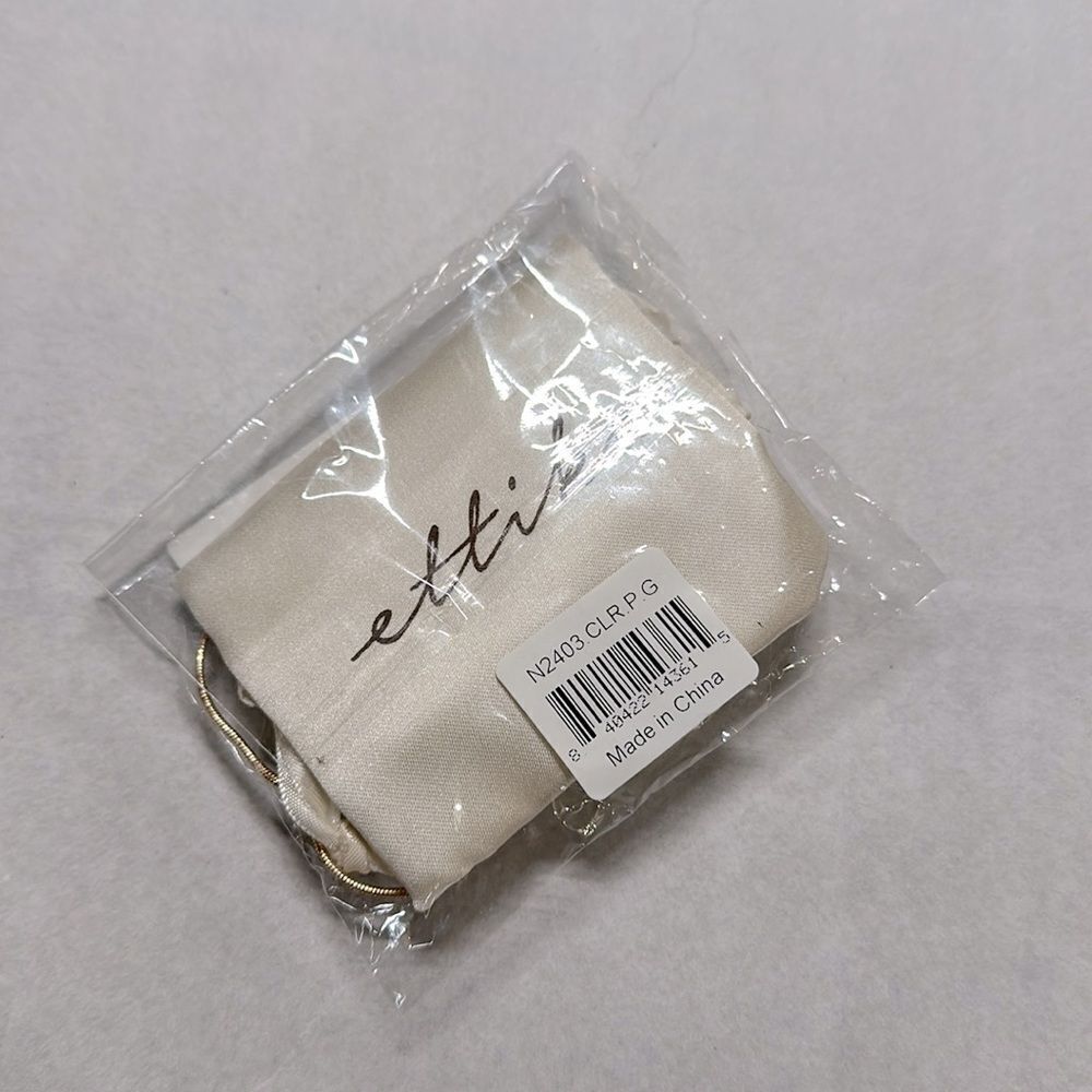 Ettika Gold Tone P Letter Necklace - Picture 3 of 3